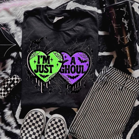 I’m Just A Ghoul Spooky Halloween Shirt - Picture 1 of 1